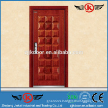 JK-A9006 villa decorative steel wrapped wood door/armored wood entrance door